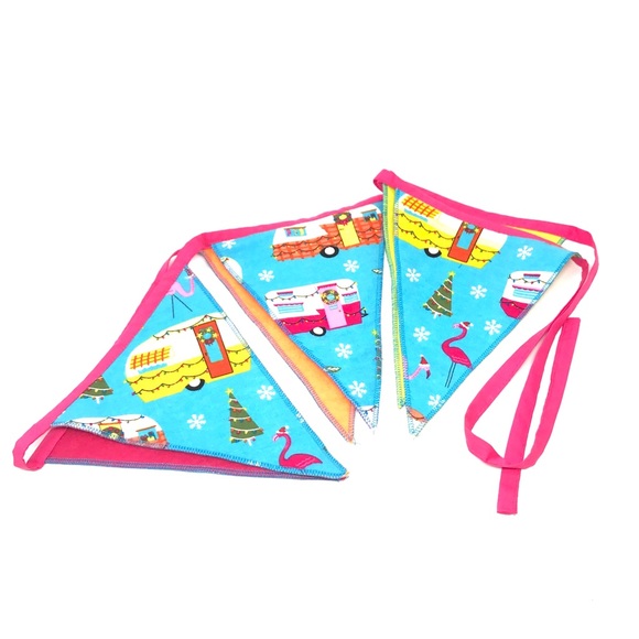 Mexicotodocorazon Flamingo bunting flag decoration - Picture 2 of 7